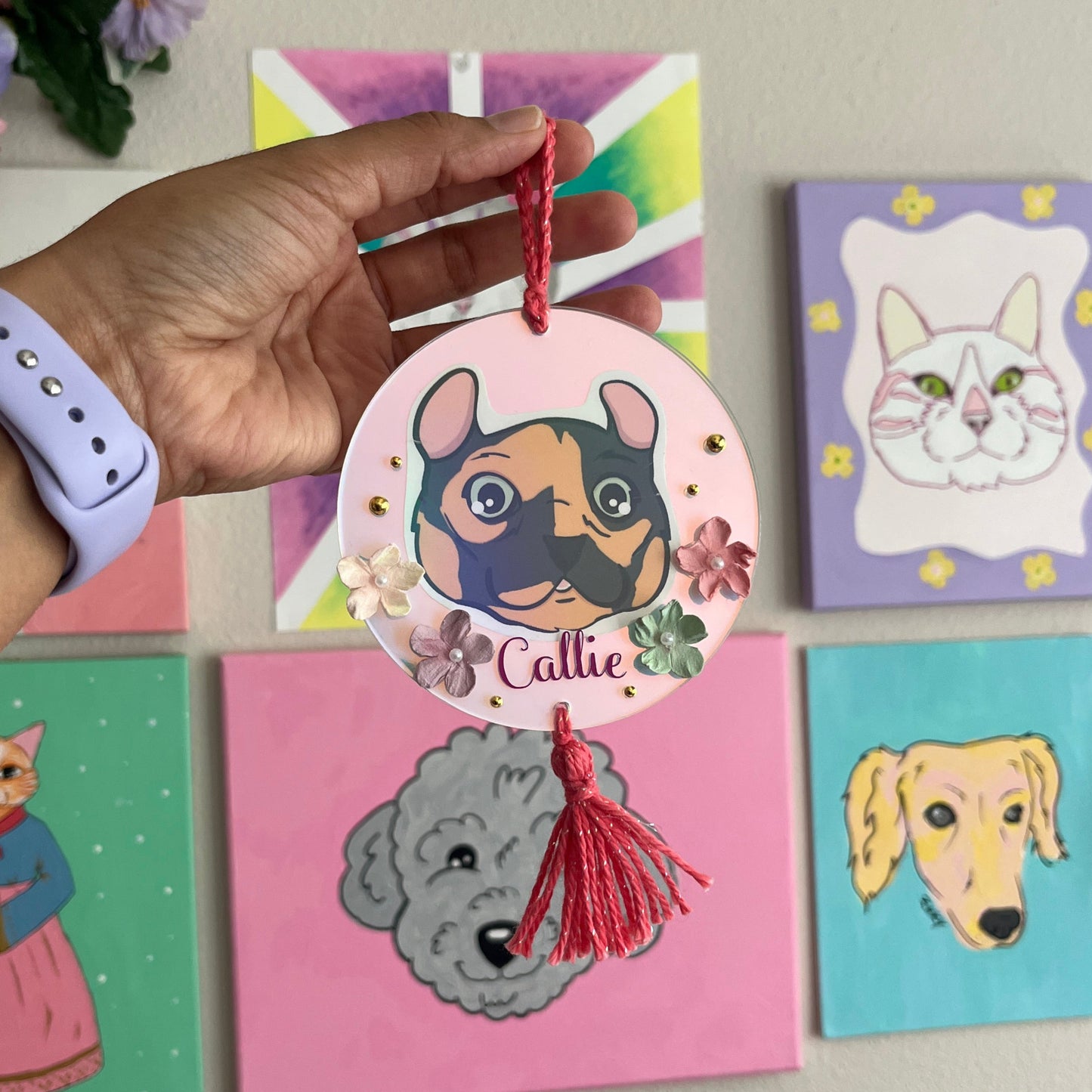 Personalized Pet Ornament | Christmas | Wall Art