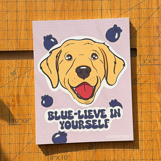 Blue-lieve In Yourself Postcard