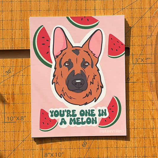 You're One In a Melon Postcard