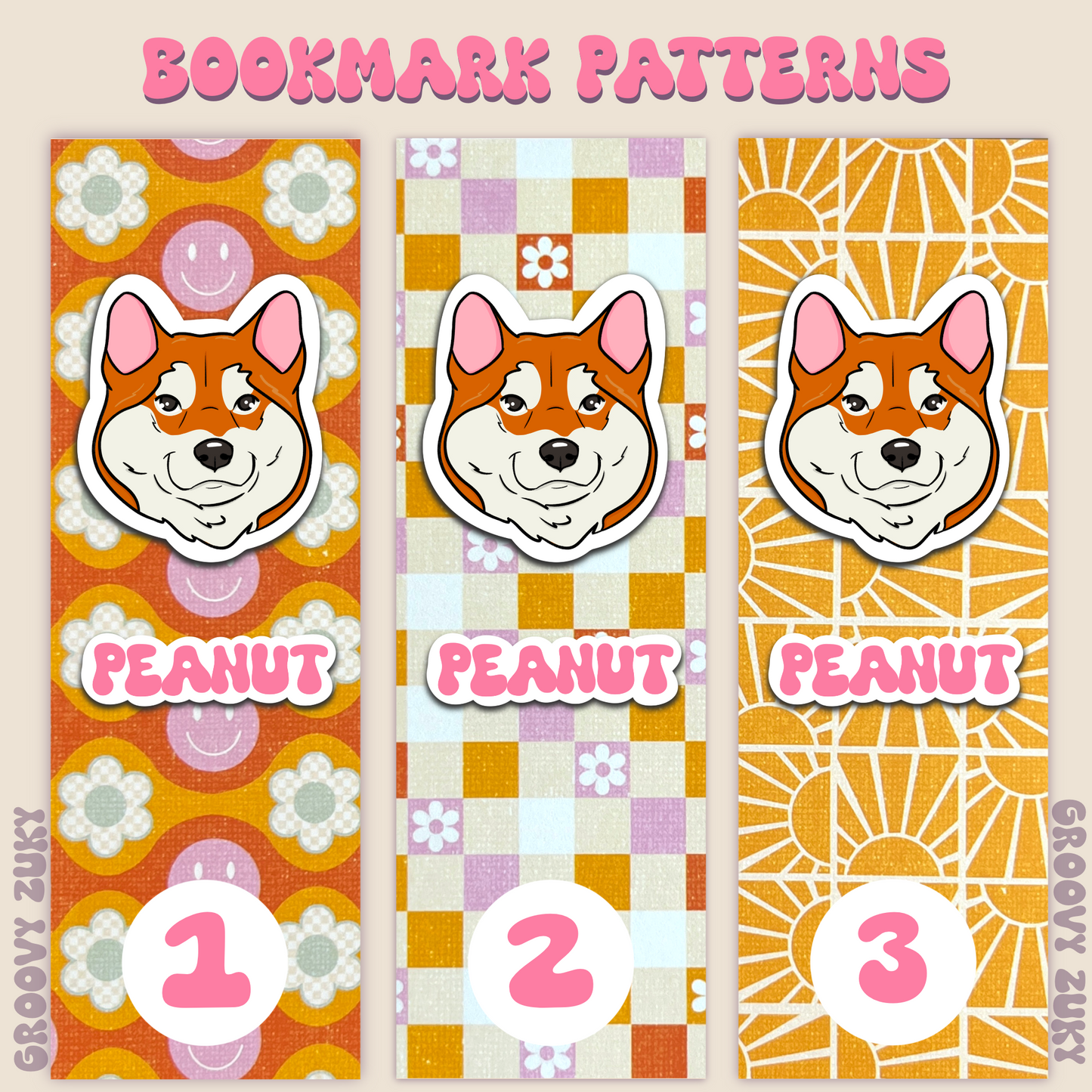 Groovy Pack | Personalized Pack | Greeting Card | Stickers | Bookmark | Keychain