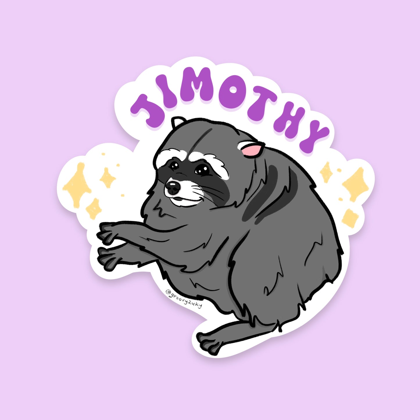 Jimothy the Raccoon Sticker