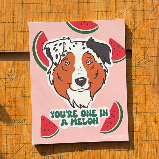You're One In a Melon Postcard