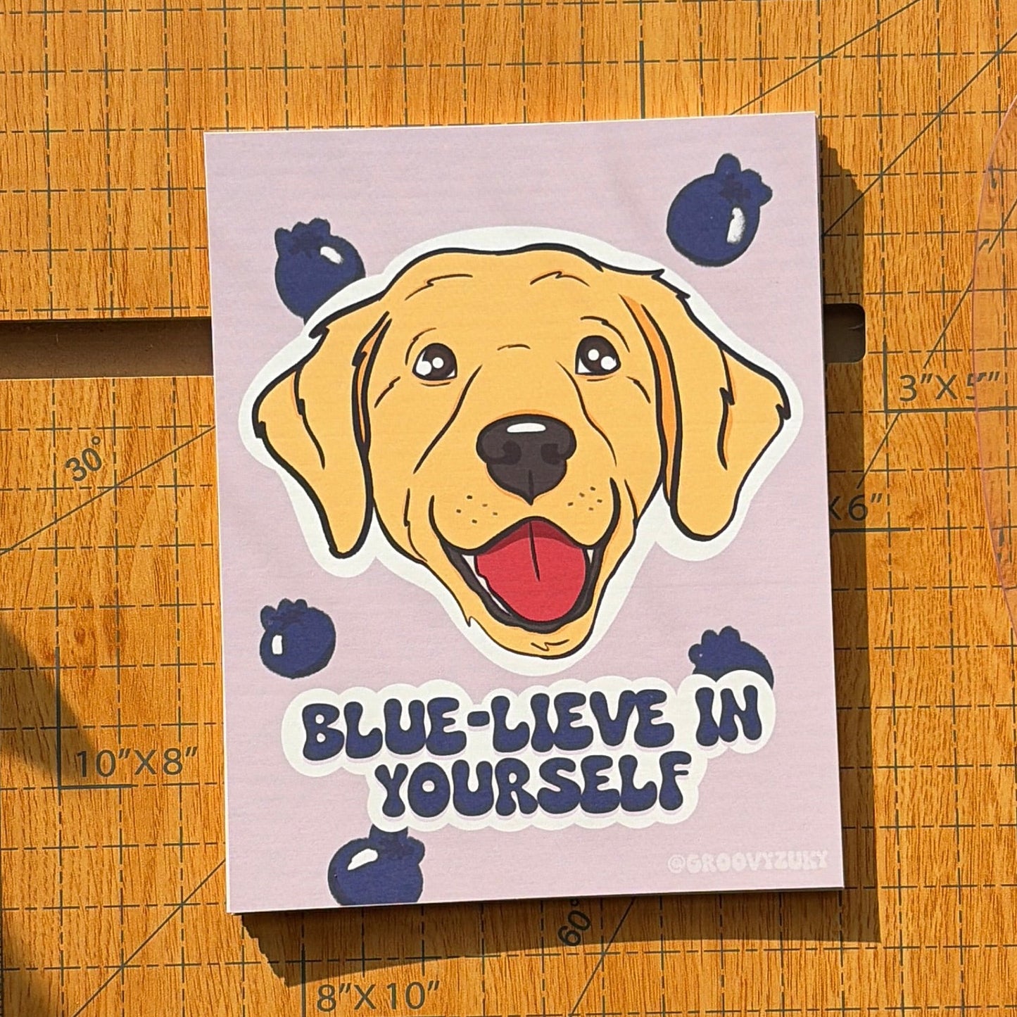 Blue-lieve In Yourself Postcard