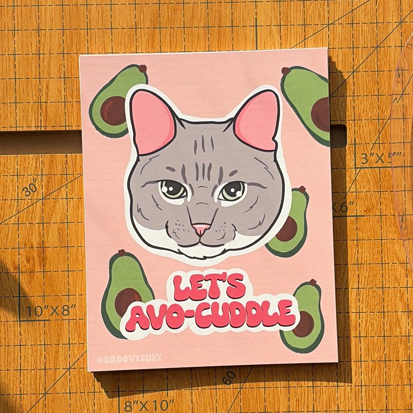 Let's Avo-cuddle Postcard