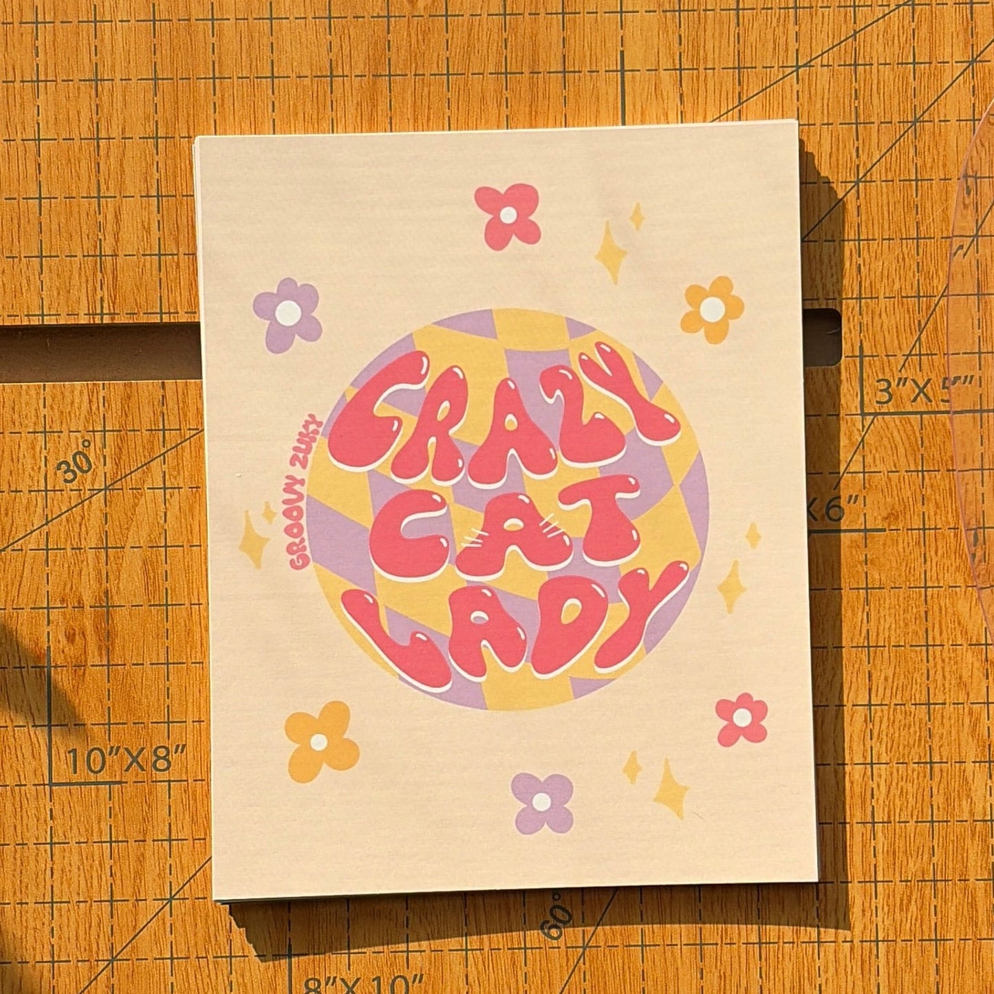 Ceazy Cat Lady Postcard