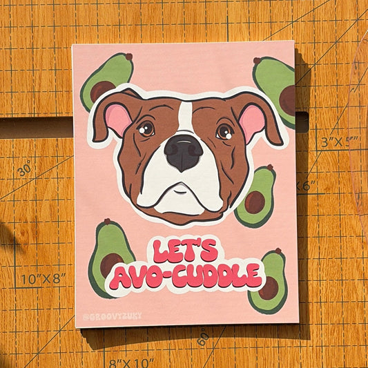 Let's Avo-cuddle Postcard