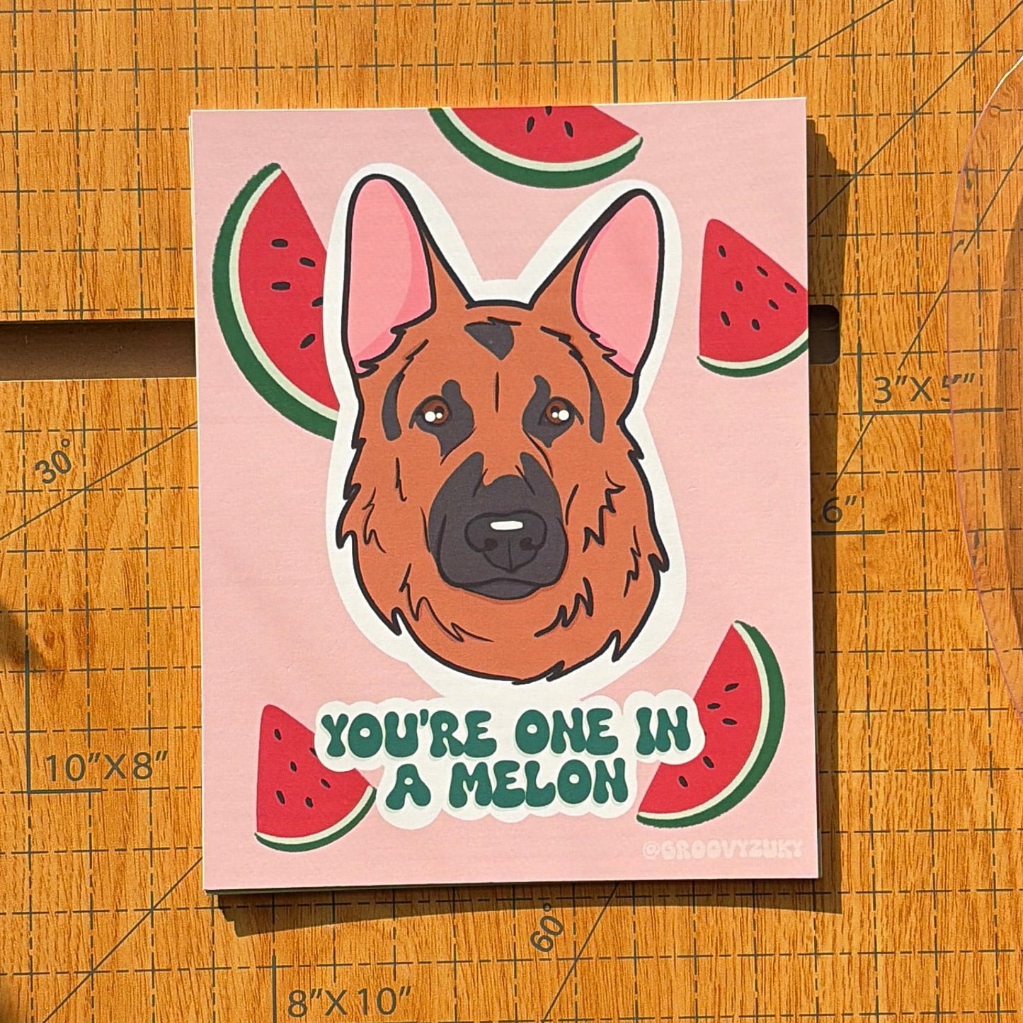 You're One In a Melon Postcard