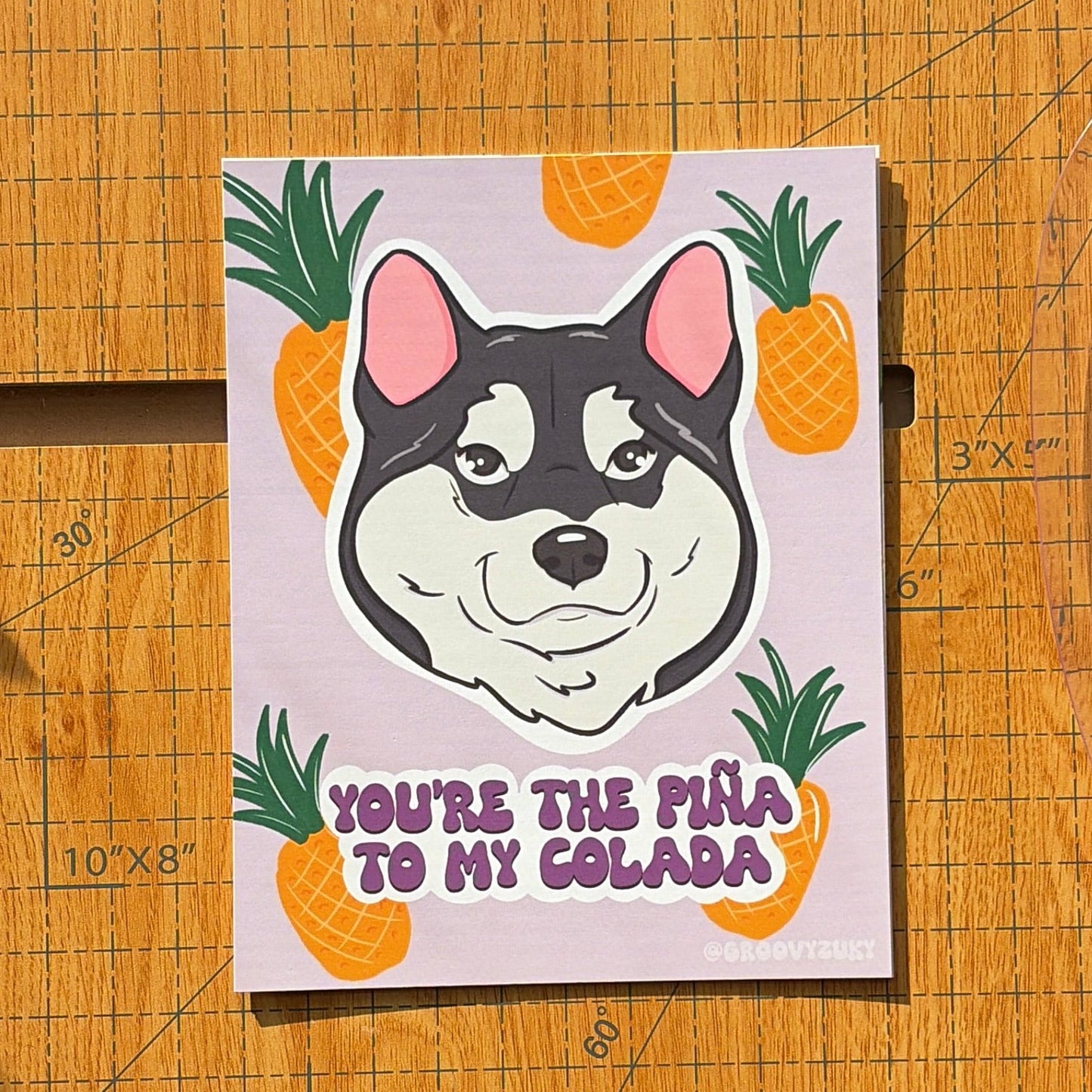 You're the Pina to My Colada Postcard