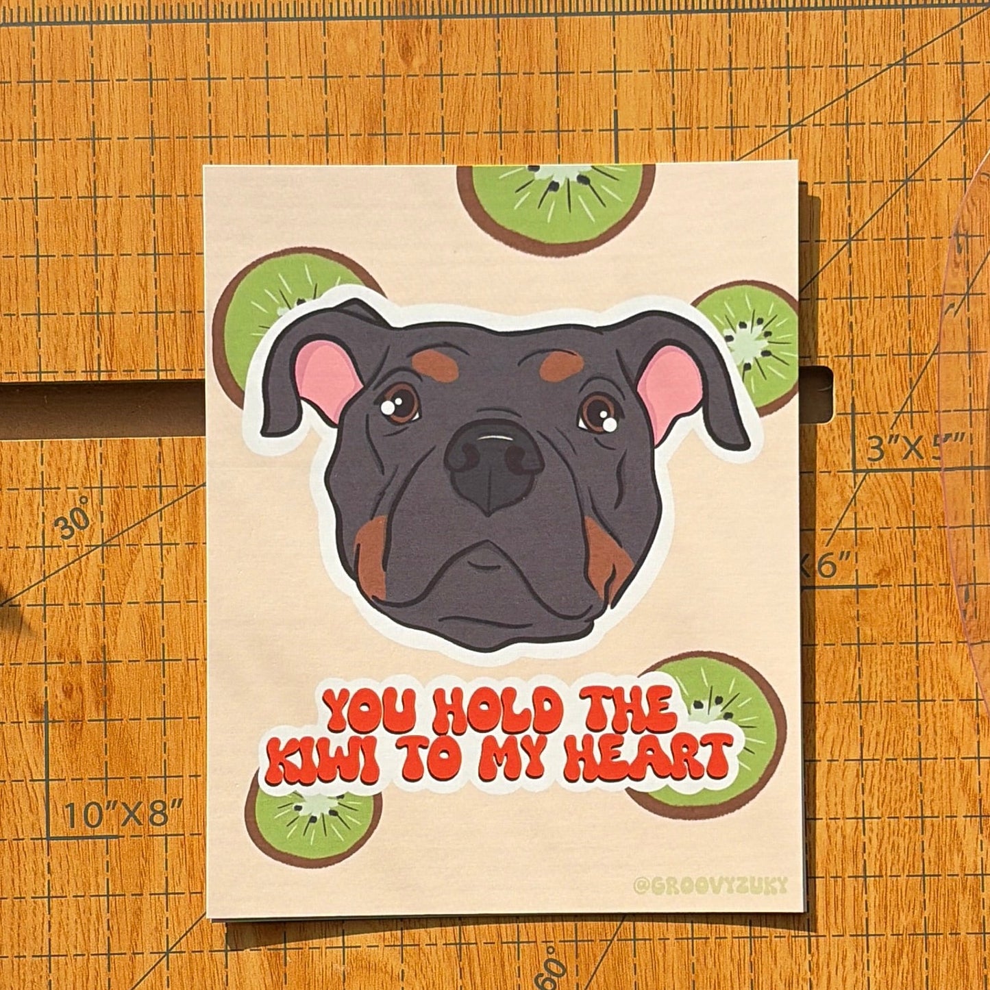 You Hold the Kiwi to My Heart Postcard