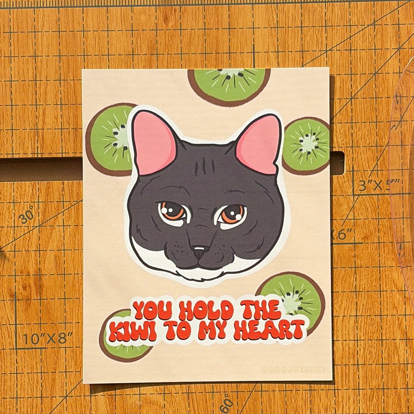 You Hold the Kiwi to My Heart Postcard