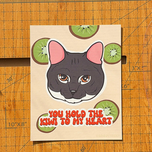 You Hold the Kiwi to My Heart Postcard