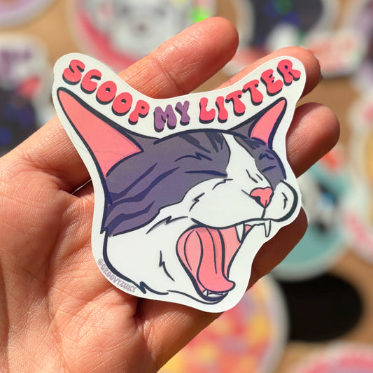 Scoop My Litter Sticker