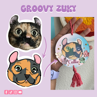 Personalized Pet Ornament | Christmas | Wall Art