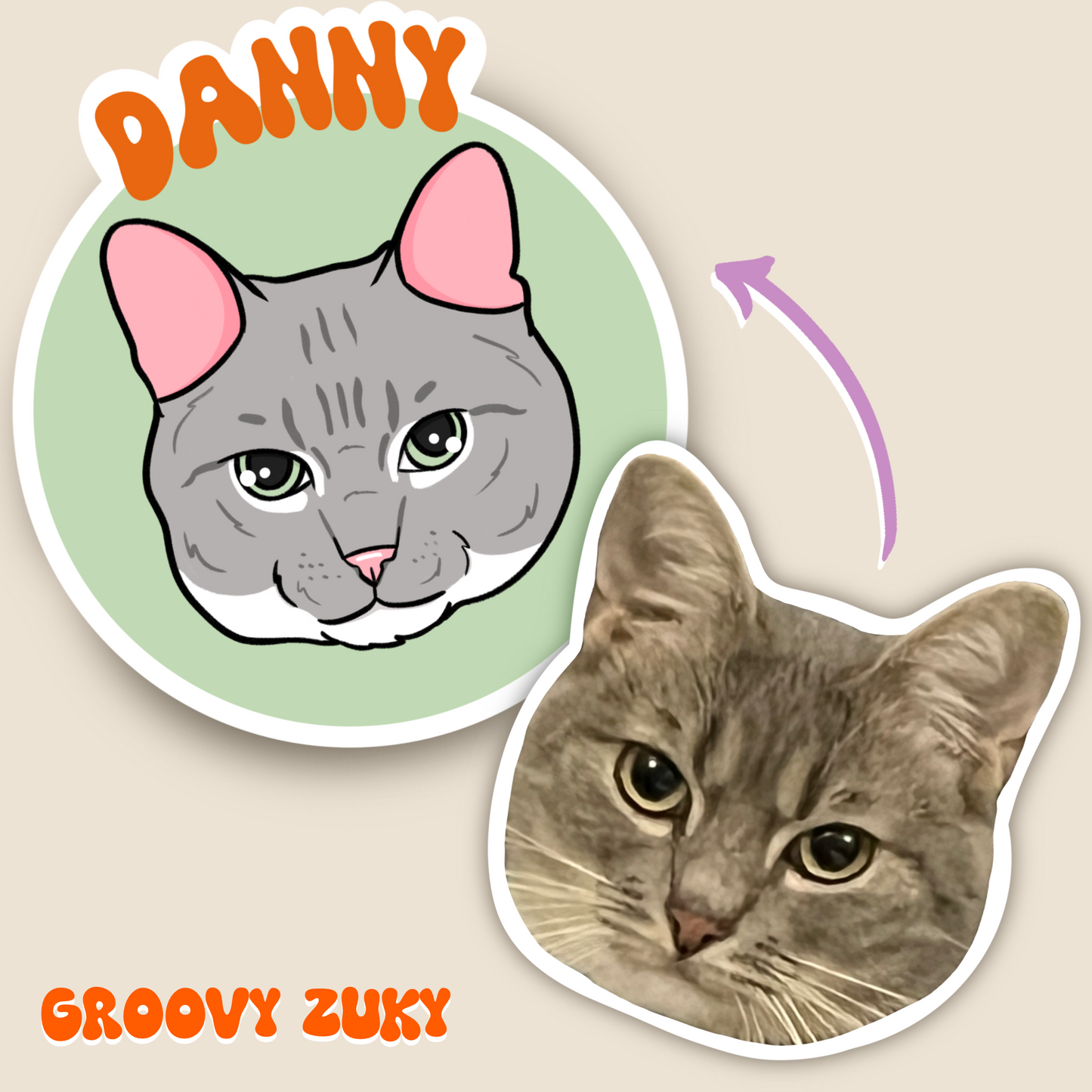 Groovy Pack | Personalized Pack | Greeting Card | Stickers | Bookmark | Keychain